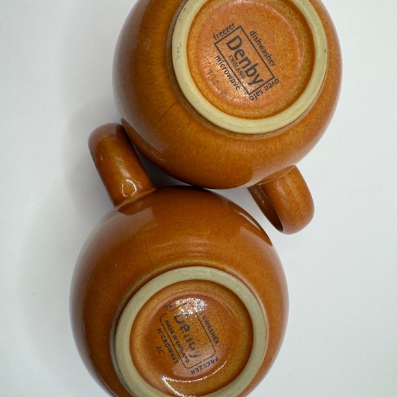 Denby England Stoneware Fire Chilli 13.5oz Mugs. - Picture 4 of 6